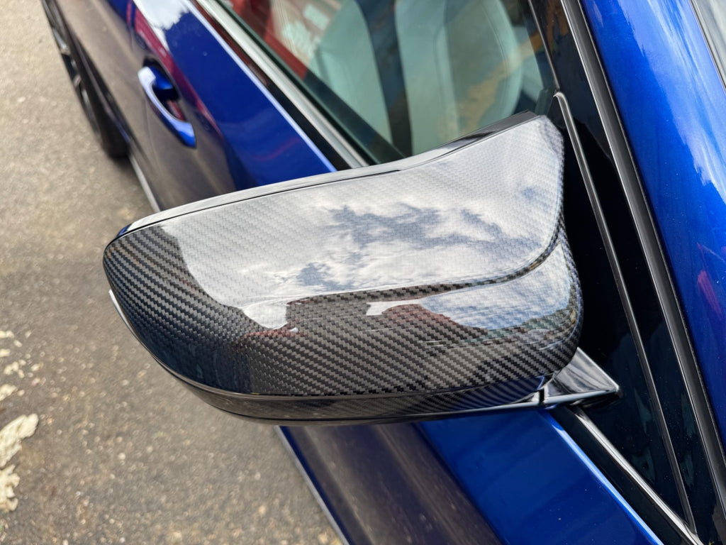 BMW F90 M5 F91 F92 M8 Wing Mirror Caps Pre-Preg Dry Carbon Fibre Covers RHD