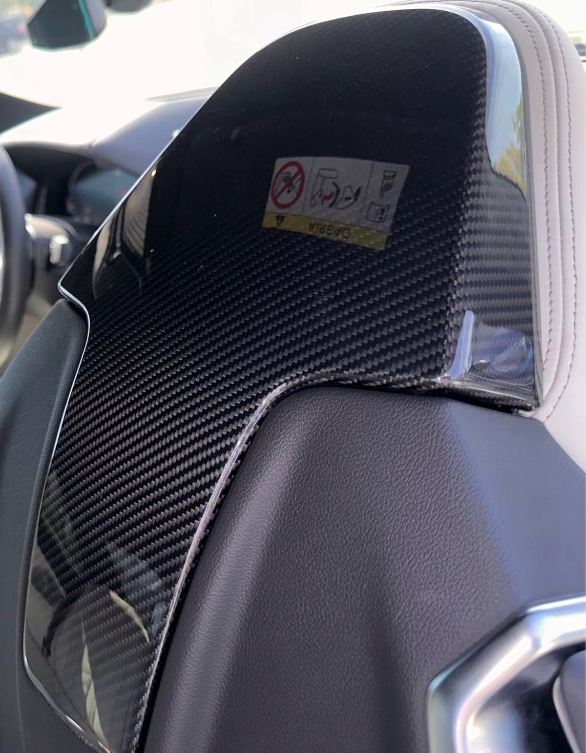 BMW M3 M4 X3M X4M M8 Pre-Preg Dry Carbon Fibre Seat Cover G80 G82 G87 F92 G42