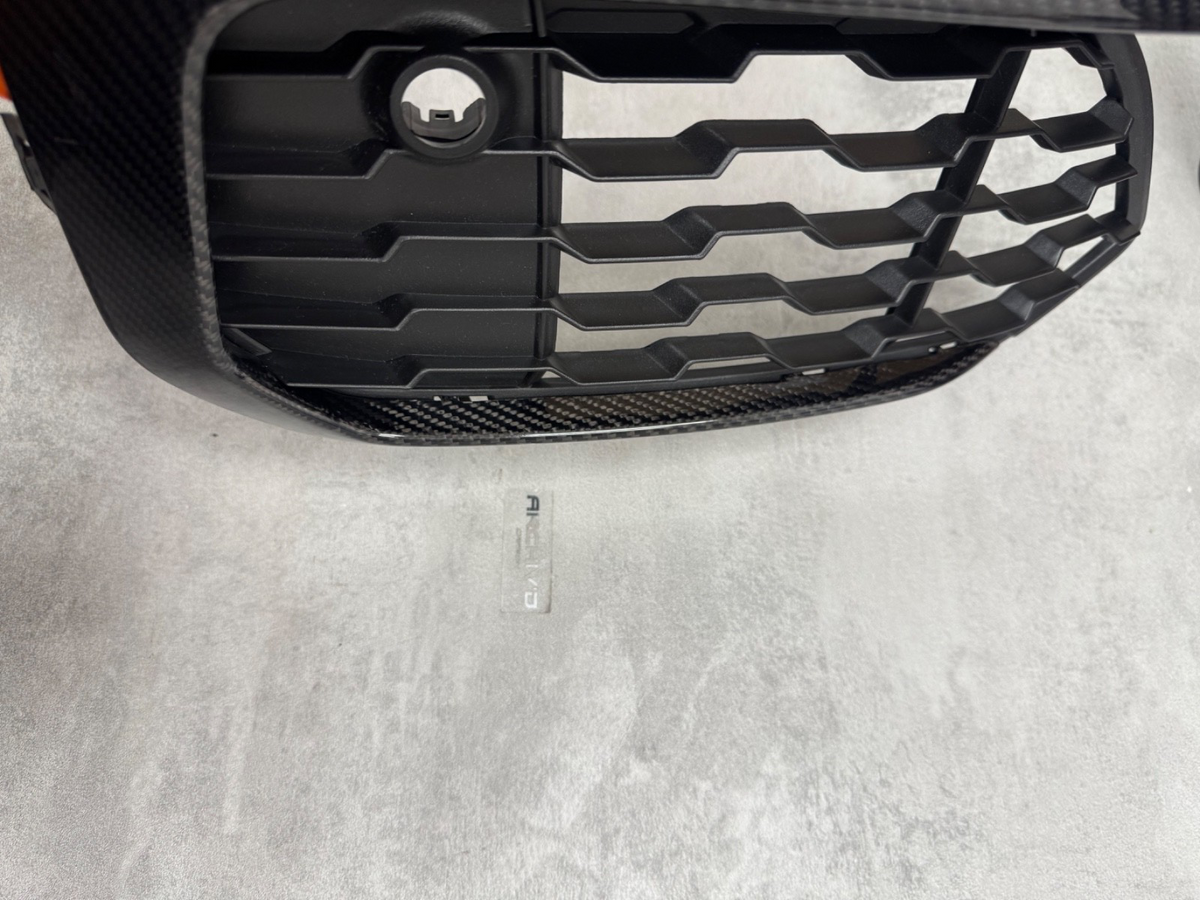 BMW F20 M135i M140i Real Carbon Fibre Front Bumper Grill Canards