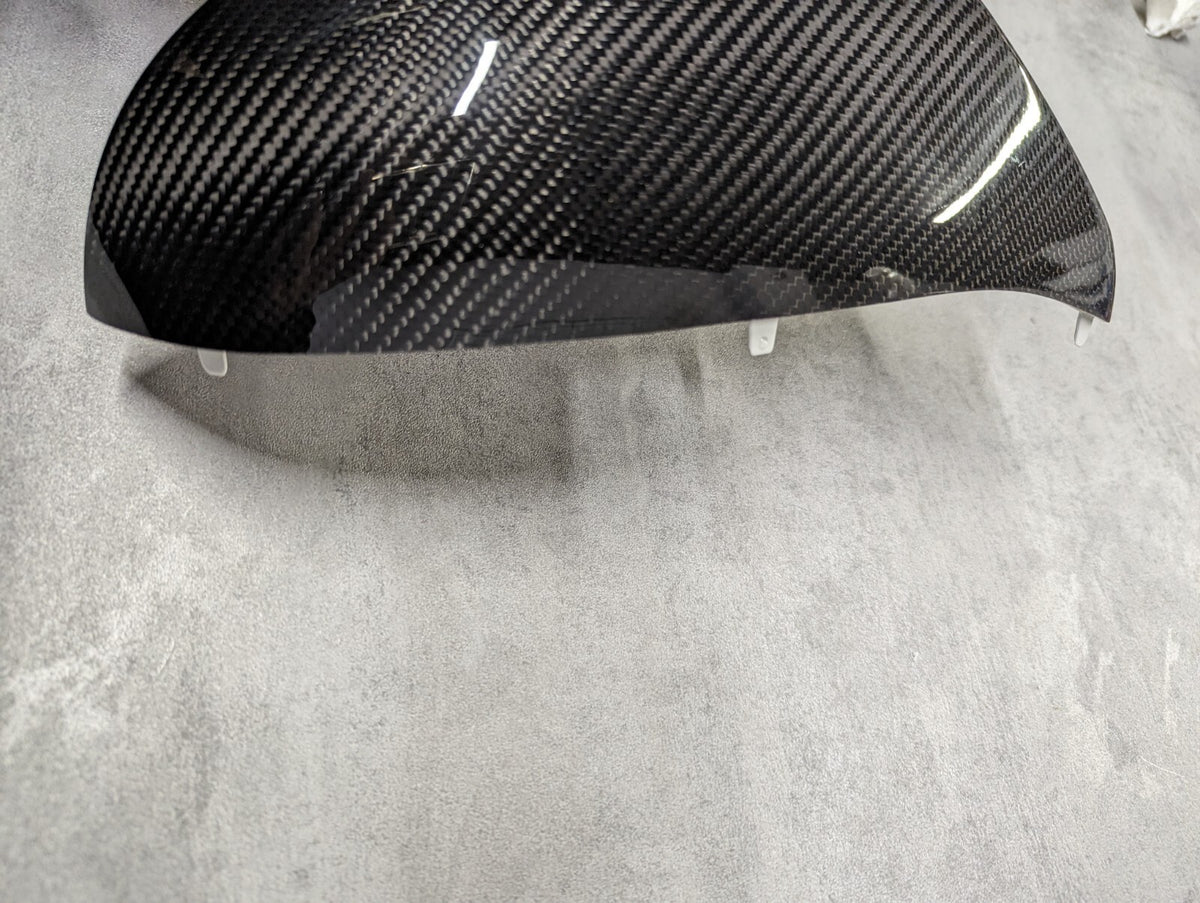 Real Dry Carbon Fibre Wing Mirror Caps Cover BMW F80 M3 F82 F83 M4 F87 M2 RHD