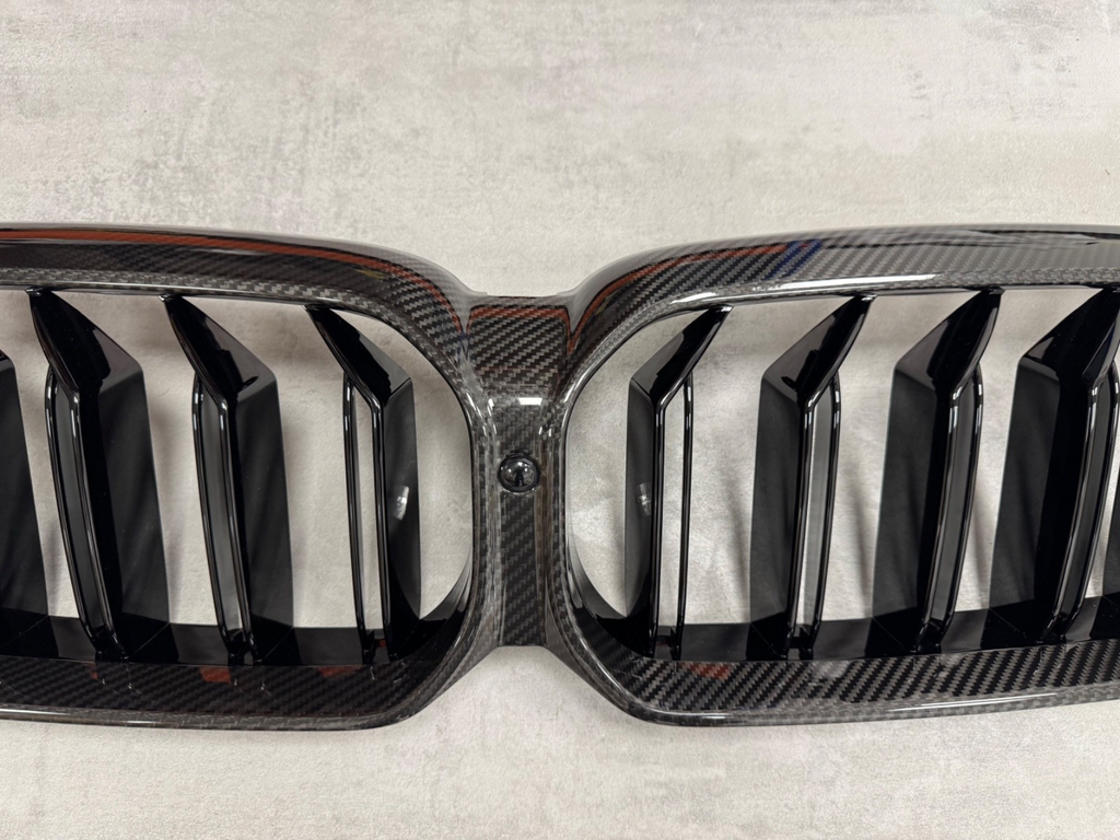 BMW 5 Series G30 G31 F90 M5 Dry Carbon Fibre Dual Slat Kidney Grilles 2021+