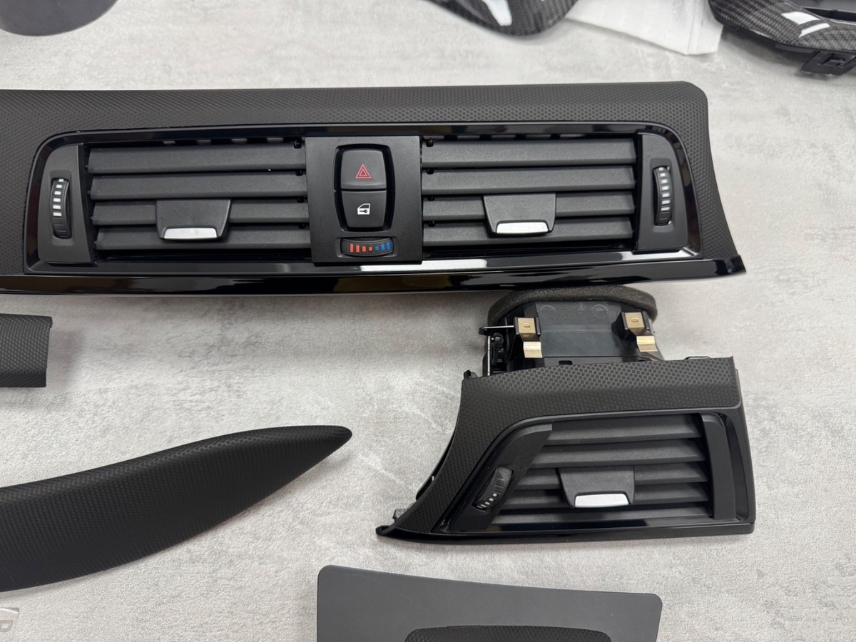 BMW 3 4 Series F30 F32 F80 F82  Interior Dashboard Trim Textured Matrix Black