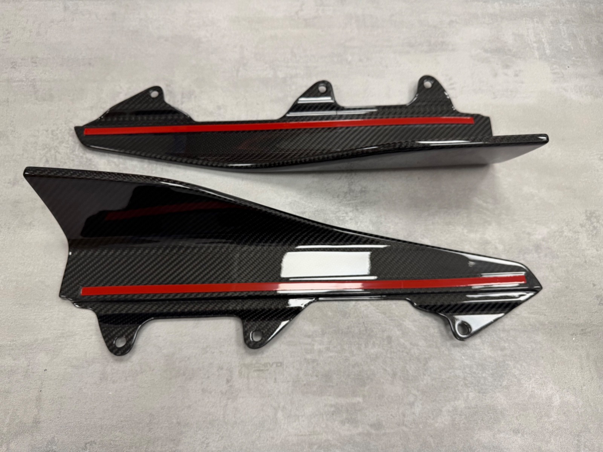 BMW M2 F87 PRE-PREG DRY CARBON FIBRE SIDE SKIRTS WINGLETS GLOSS