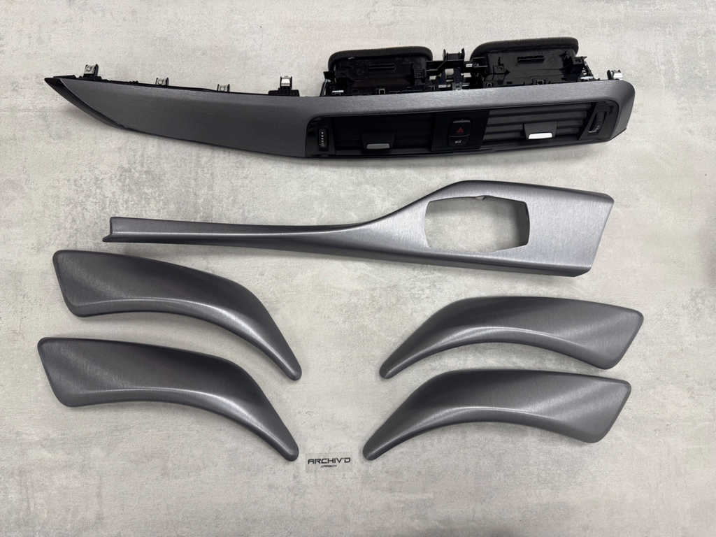 BMW 1 2 3 4 Series F20 F22 F87 Interior Dashboard Trim Brushed Steel Aluminium