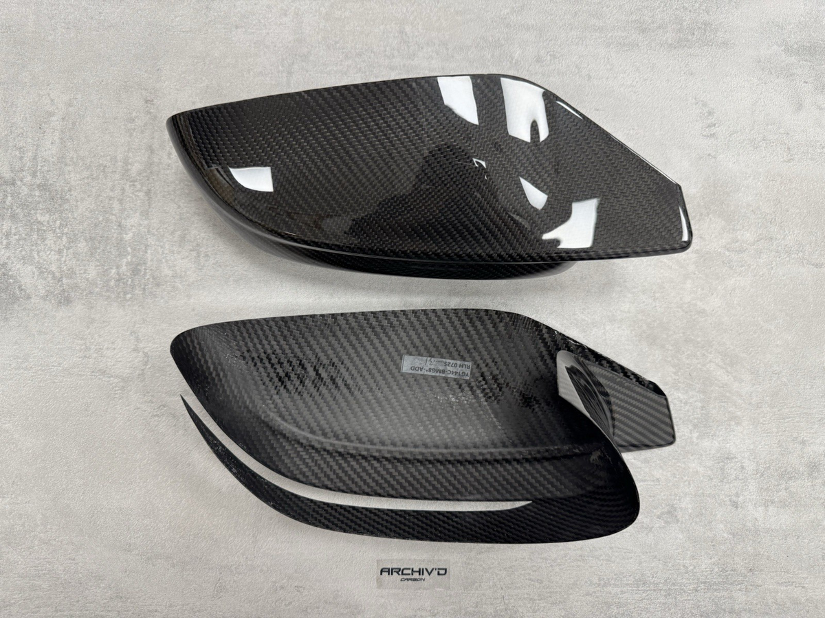 BMW M2 M3 M4 Pre-Preg Dry Carbon Fibre Gloss Wing Mirror Caps G42 G80 G82 G87