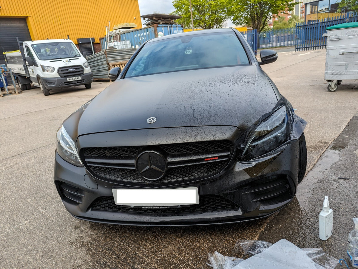 Premium Light Grey Smoke Tinted Headlight PPF Film TPU Self-Healing Gloss