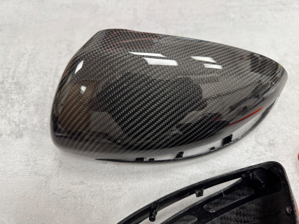 Mercedes Benz Pre Preg Carbon Fibre Mirror Cover Caps W205 C Class RHD