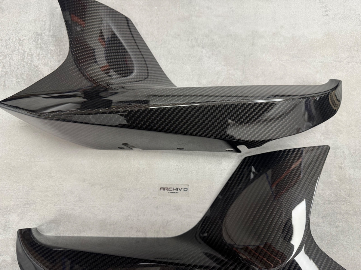 BMW M5 F90 Pre-Preg Dry Carbon Fibre Front Bumper Splitter  Canards 2017+