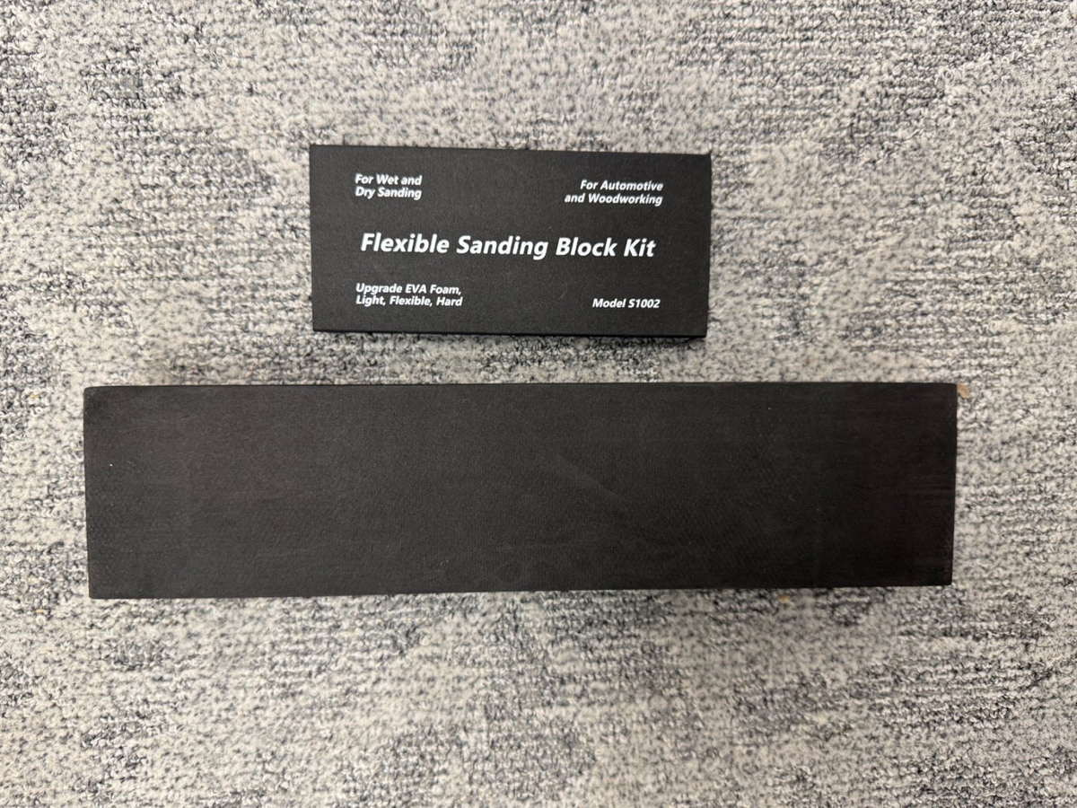 Automotive Sanding Block Kit Heavy Duty Flexible 2 Piece Contour Flat Sand