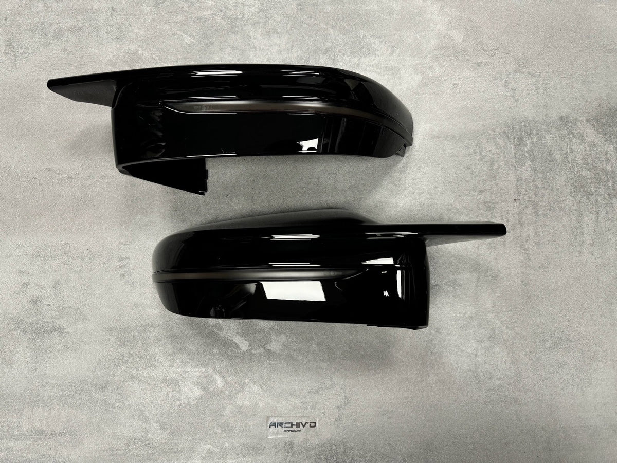 BMW 2 3 4 5 Series Gloss Black Wing Mirror Cover Caps G20 G22 G30 G42 RHD