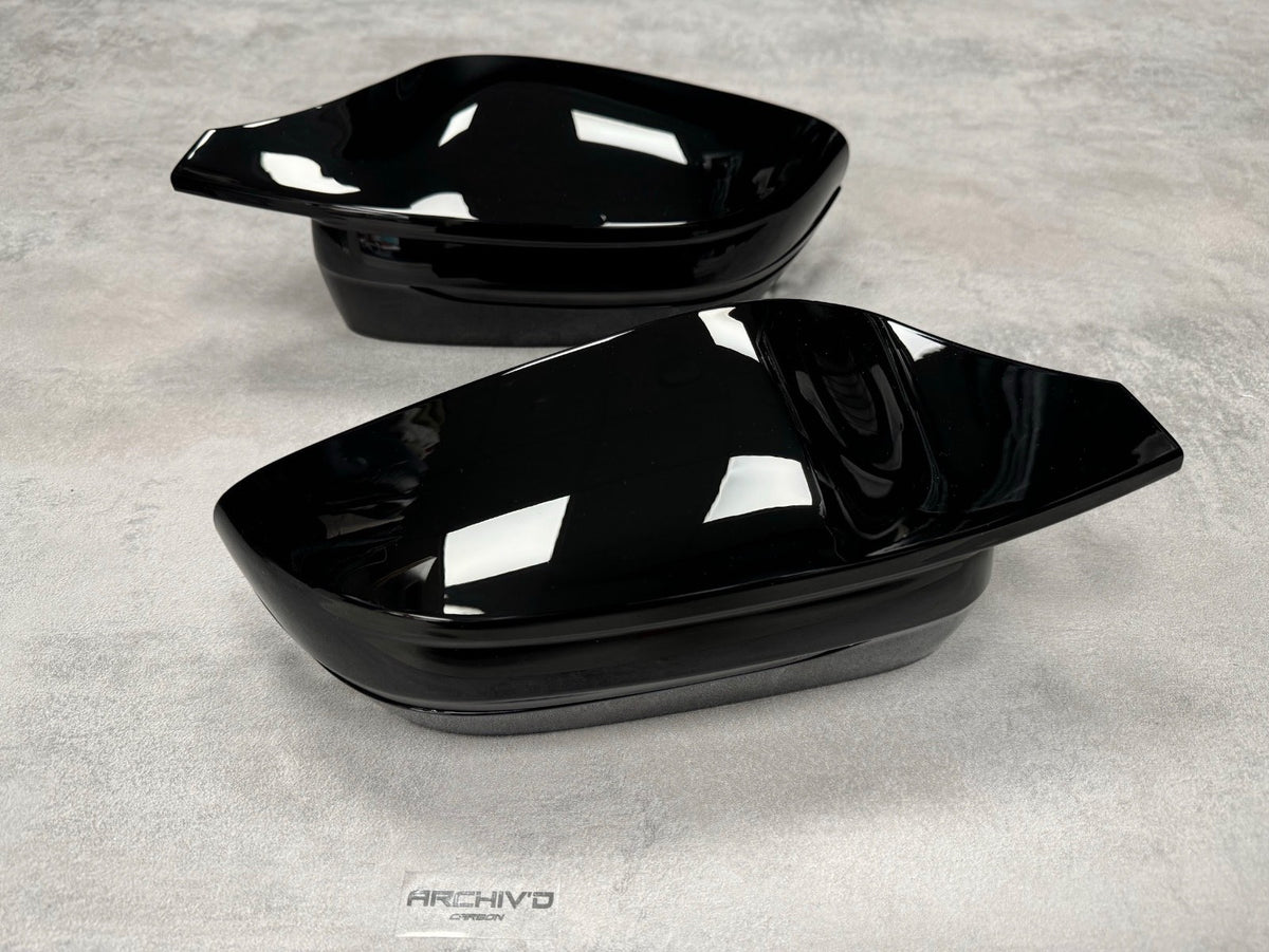 BMW 2 3 4 5 Series Gloss Black Wing Mirror Cover Caps G20 G22 G30 G42 RHD