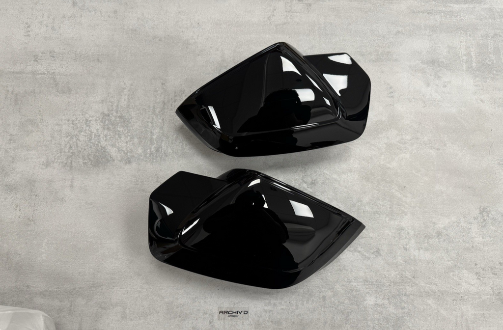 BMW i5 7 Series Gloss Black Wing Mirror Cover Caps G60 G61 G70 G90 M5 RHD 2023 +