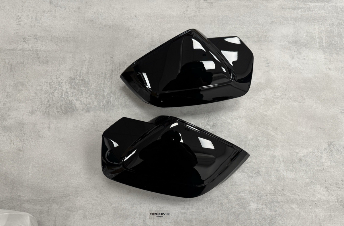 BMW i5 7 Series Gloss Black Wing Mirror Cover Caps G60 G61 G70 G90 M5 RHD 2023 +