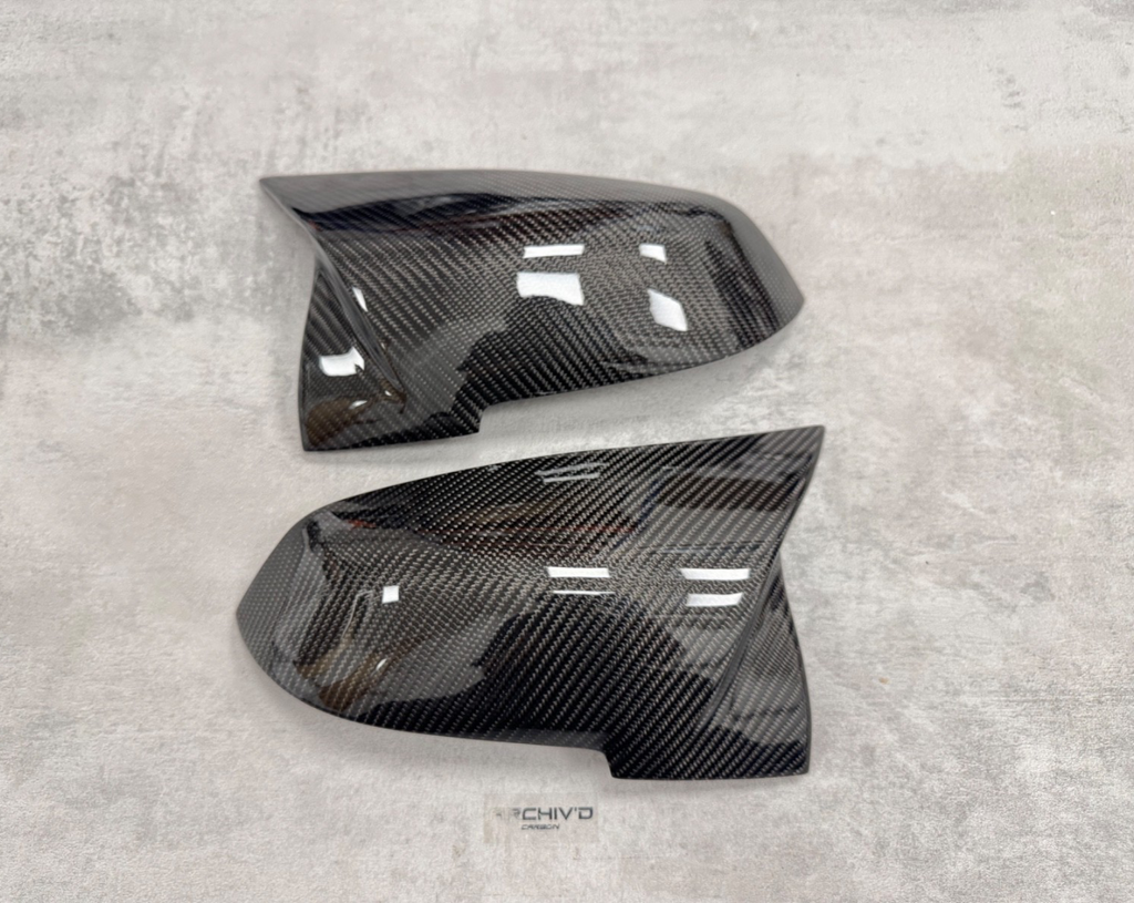 Genuine Carbon Fibre Wing Mirror Cover Caps BMW F20 F22 F30 F32 F87 M2 RHD