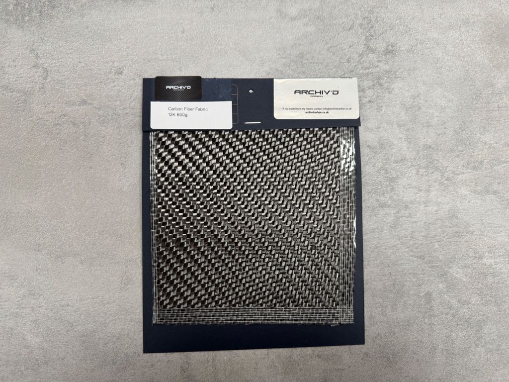 Carbon Fibre 12K 600g Heavyweight Cloth Fabric 1m x 1m