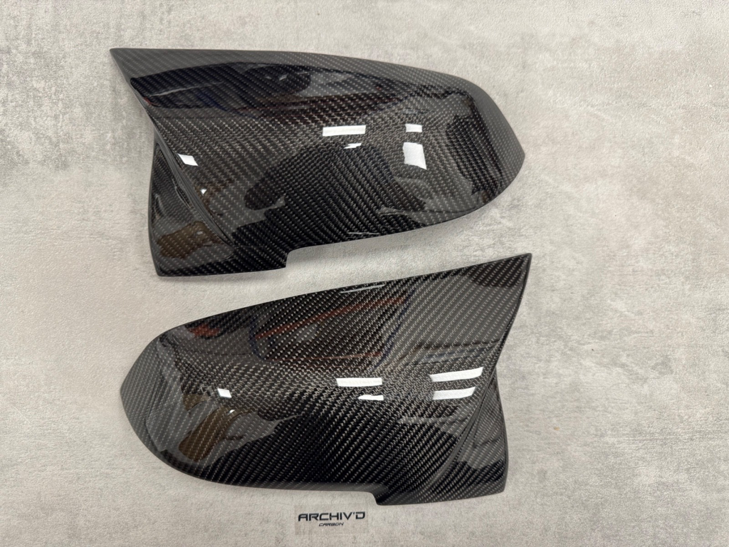 Genuine Carbon Fibre Wing Mirror Cover Caps BMW F20 F22 F30 F32 F87 M2 RHD