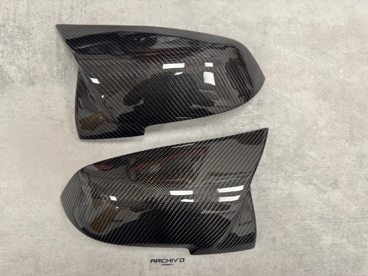 Genuine Carbon Fibre Wing Mirror Cover Caps BMW F20 F22 F30 F32 F87 M2 RHD