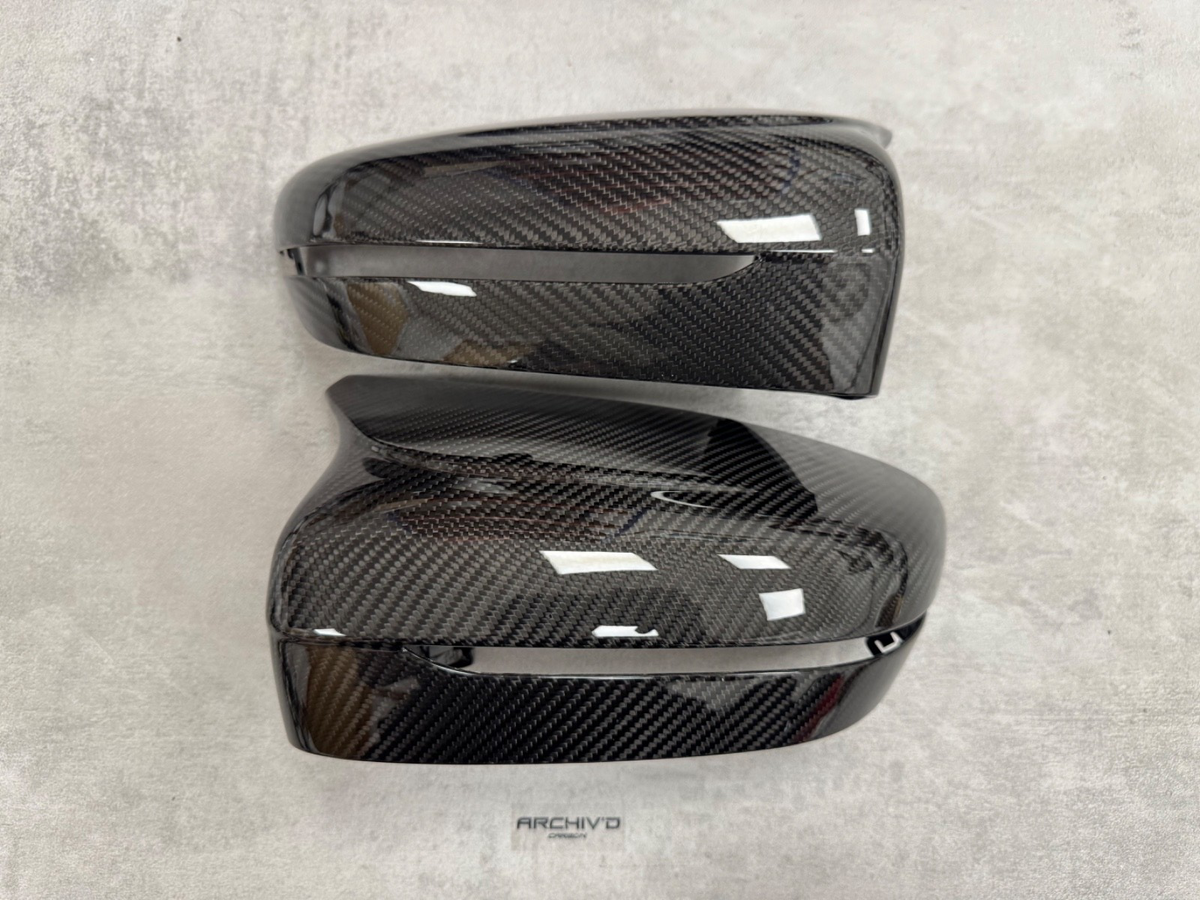 BMW F90 M5 F91 F92 M8 Wing Mirror Caps Pre-Preg Dry Carbon Fibre Covers RHD