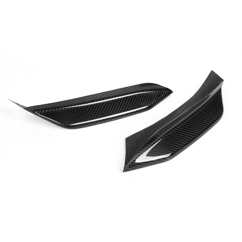 BMW F80 M3 F82 M4 Dry Carbon Fibre Front Bumper Upper Splitter Canards
