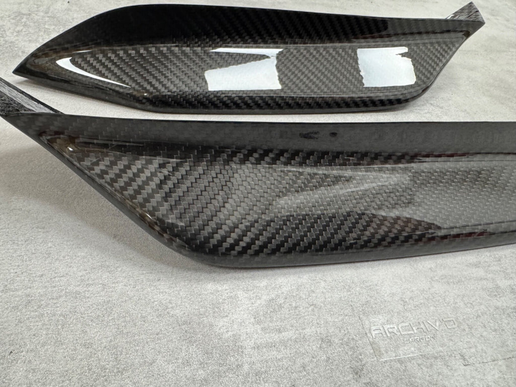 BMW F80 M3 F82 M4 Dry Carbon Fibre Front Bumper Upper Splitter Canards