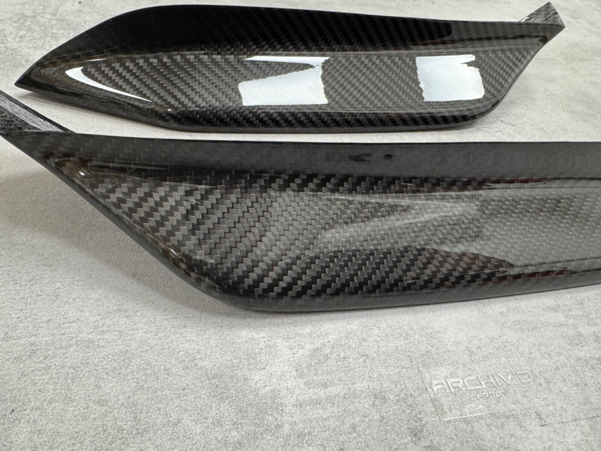 BMW F80 M3 F82 M4 Dry Carbon Fibre Front Bumper Upper Splitter Canards