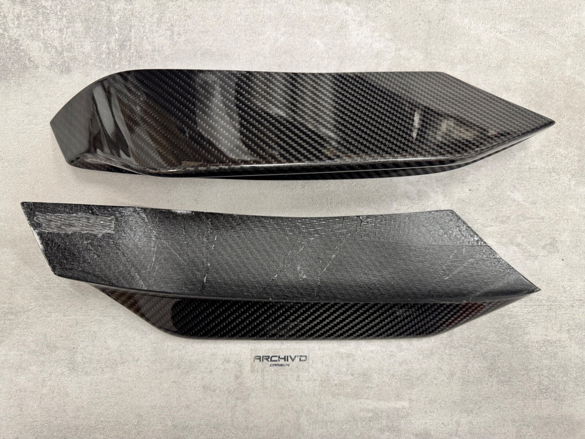 BMW F80 M3 F82 M4 Dry Carbon Fibre Front Bumper Upper Splitter Canards