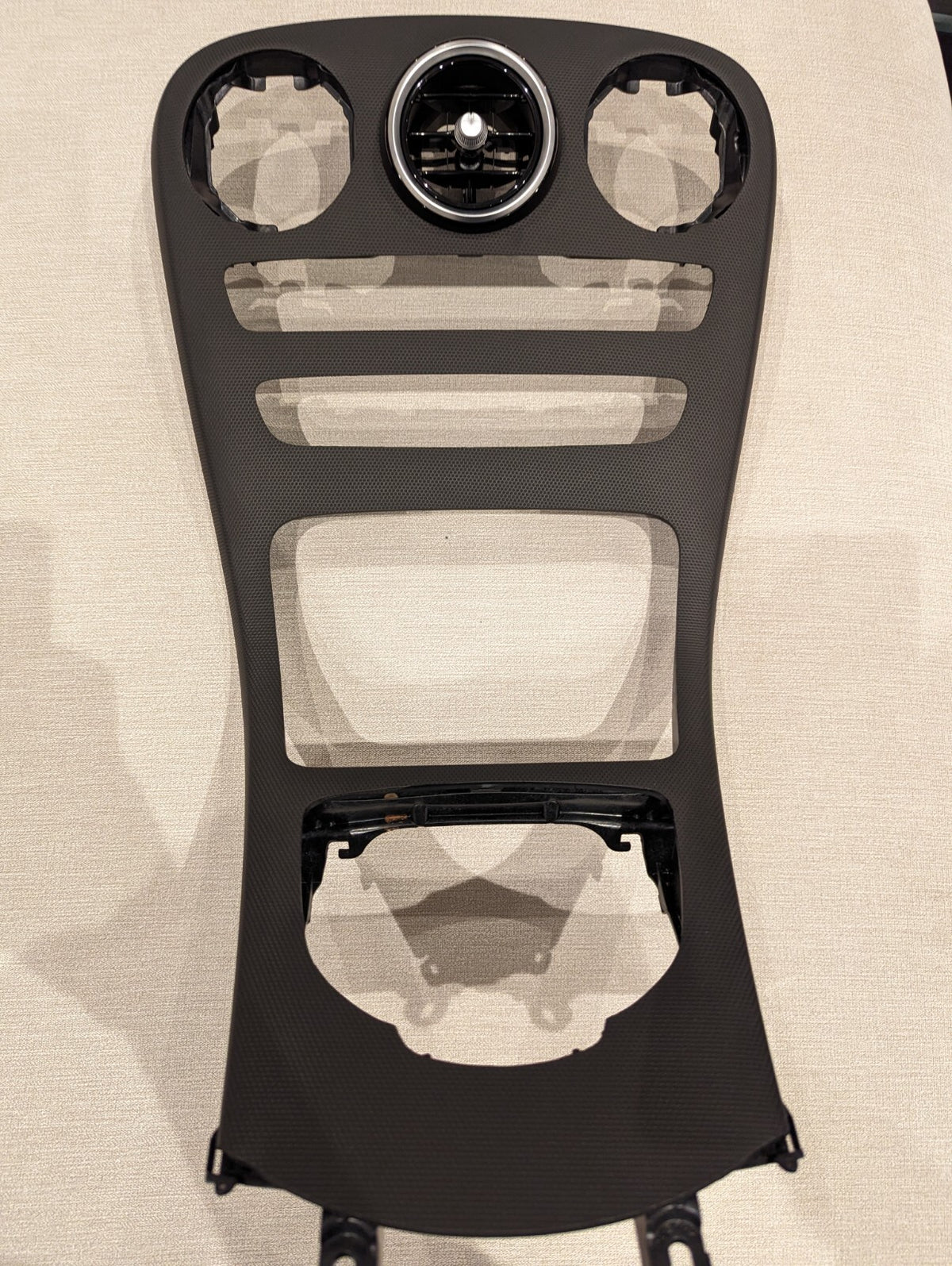 Mercedes-Benz C-Class W205 Center Console Trim Wrapping Service 3M Matrix Black