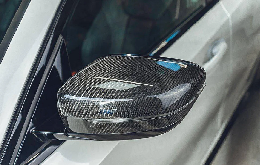 BMW G20 G22 G23 G30 Pre-Preg Carbon Fibre Side Wing Mirror Cover Caps RHD