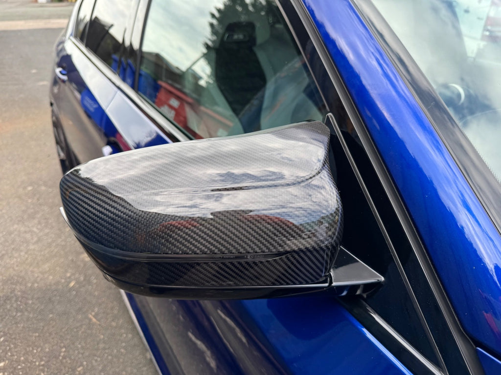 BMW F90 M5 F91 F92 M8 Wing Mirror Caps Pre-Preg Dry Carbon Fibre Covers RHD