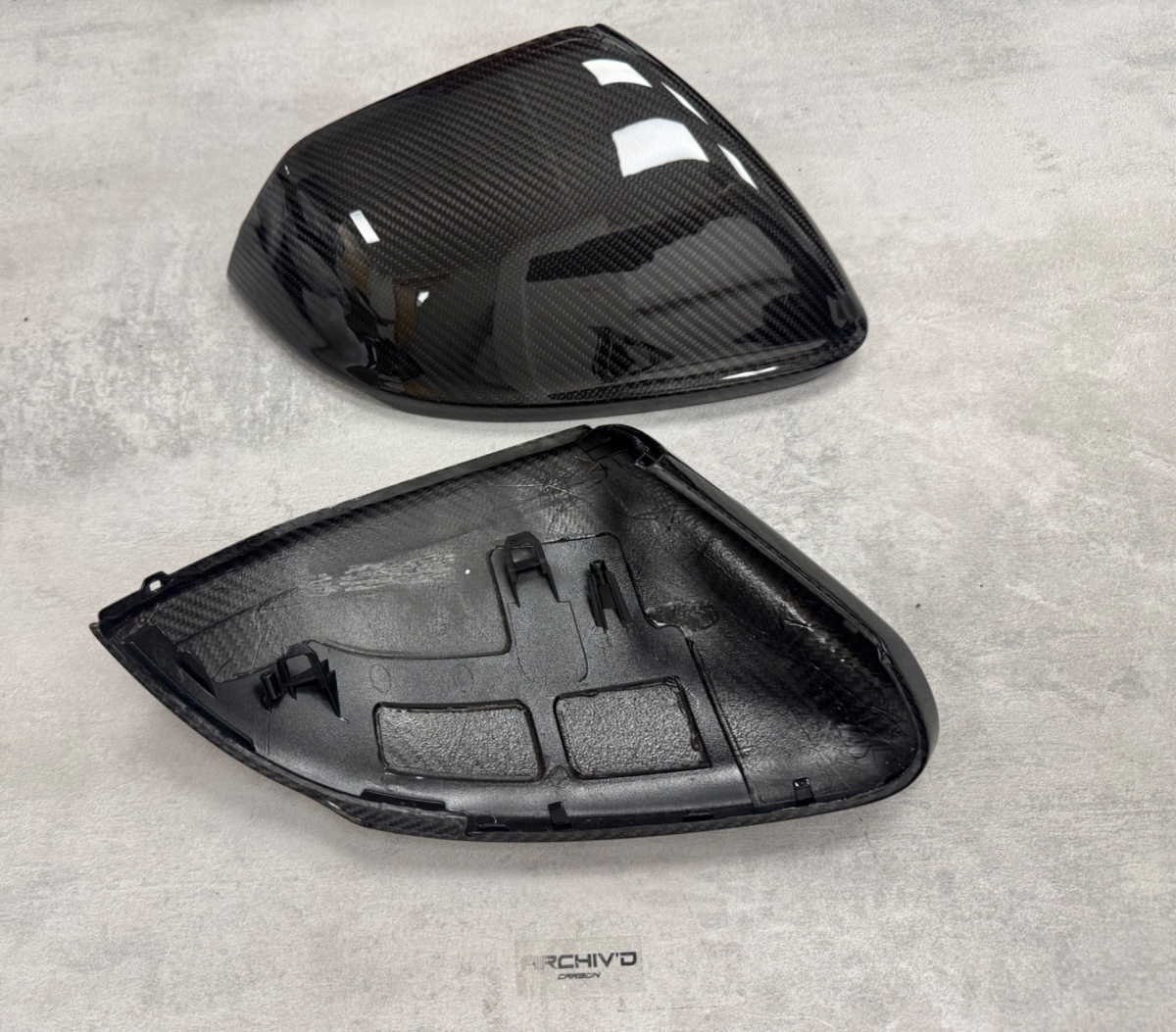 Audi Q8 RSQ8 Pre-Preg Dry Carbon Fibre Gloss Wing Mirror Cover Caps 2019+