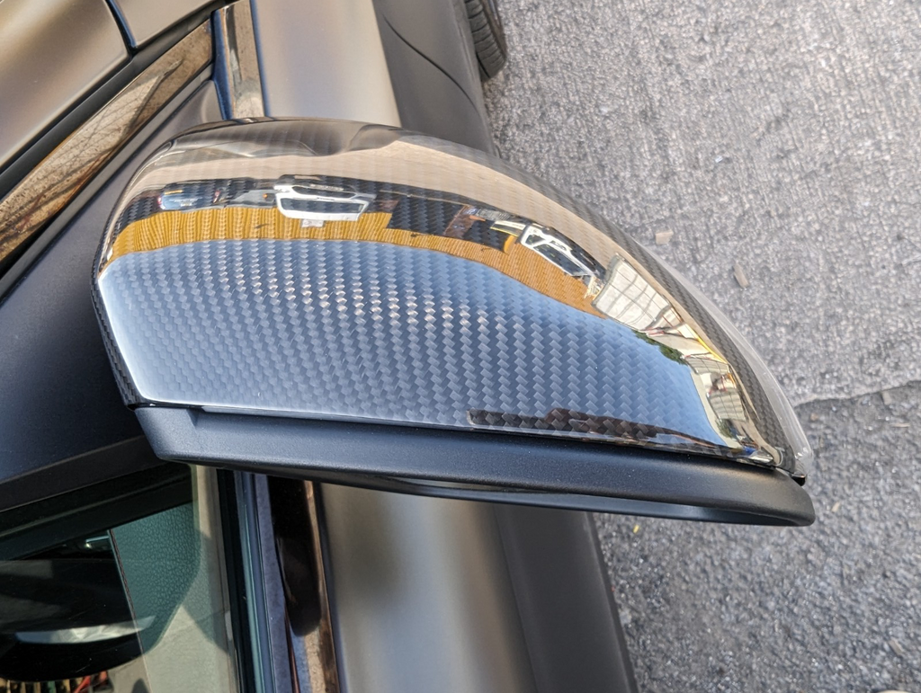 Mercedes Benz Wing Mirror Caps Genuine Dry Carbon Fibre Covers