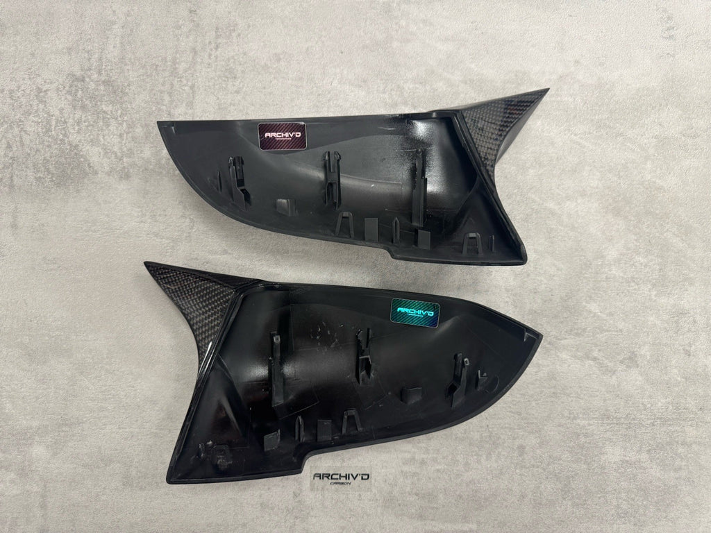 Genuine Carbon Fibre Wing Mirror Cover Caps BMW F20 F22 F30 F32 F87 M2 RHD