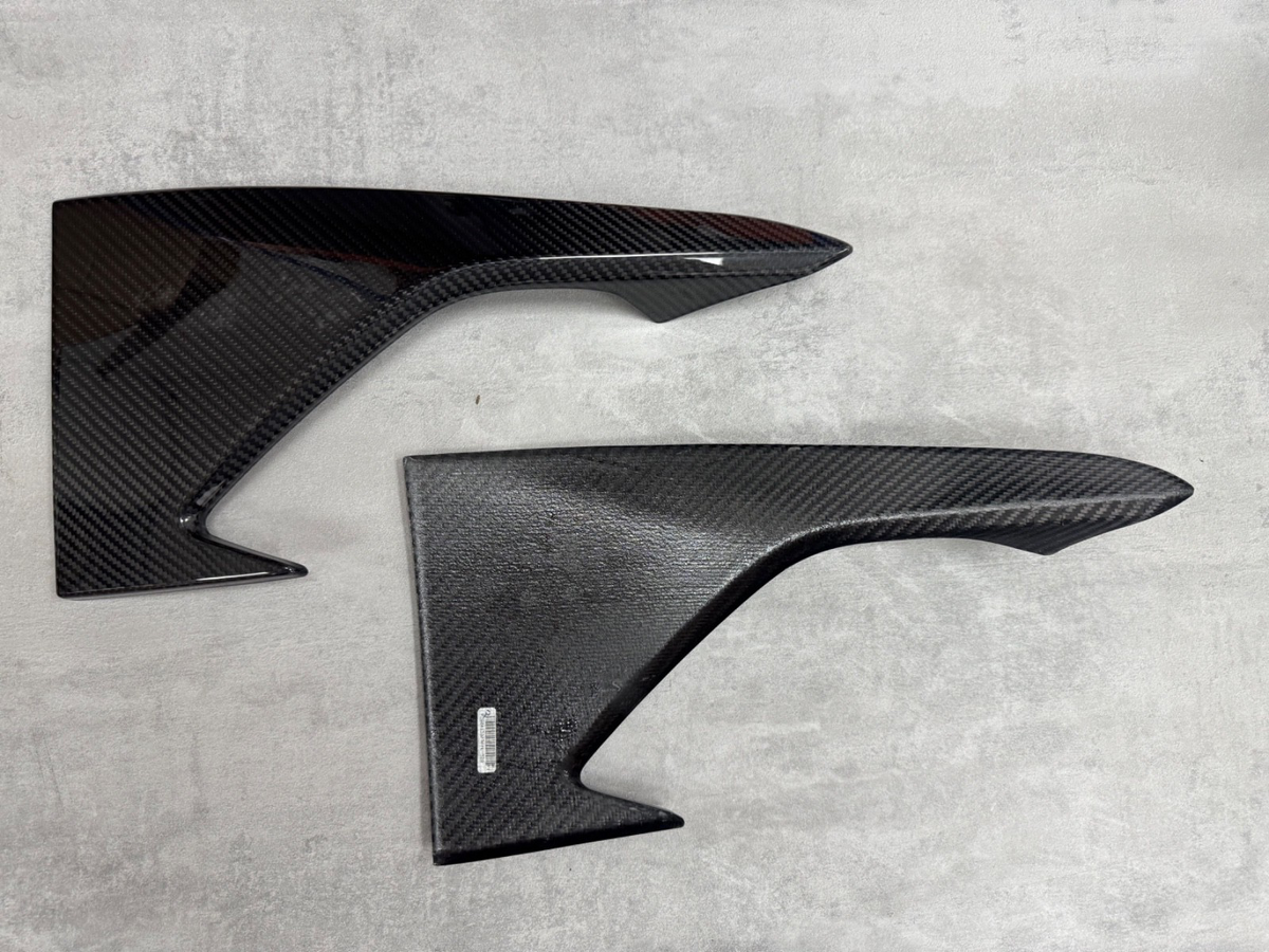 BMW M2 F87 Front Splitter Vent Canards Pre-Preg Dry Carbon Fibre