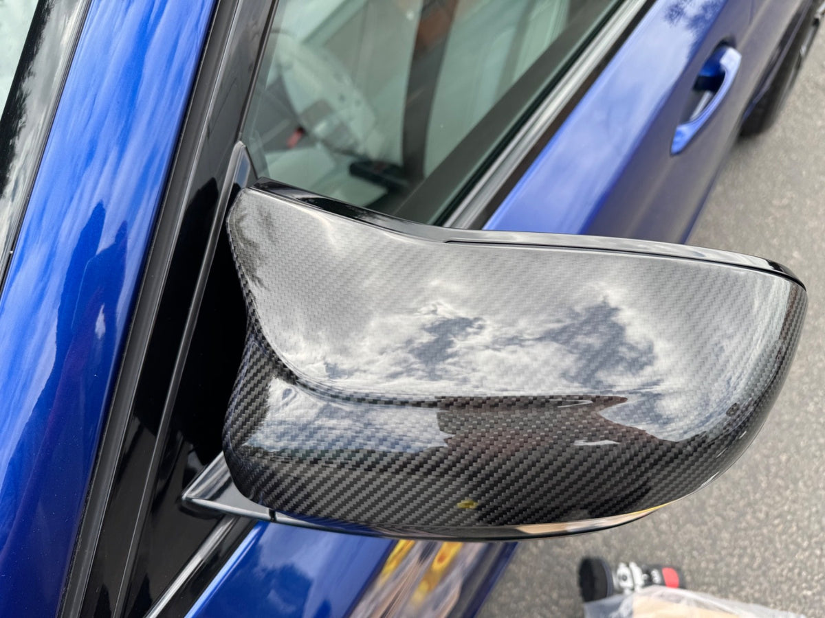 BMW F90 M5 F91 F92 M8 Wing Mirror Caps Pre-Preg Dry Carbon Fibre Covers RHD