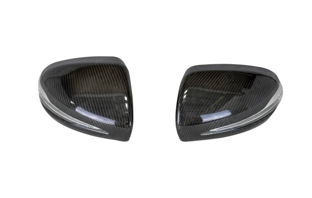 Mercedes Benz Pre Preg Carbon Fibre Mirror Cover Caps W205 C Class RHD