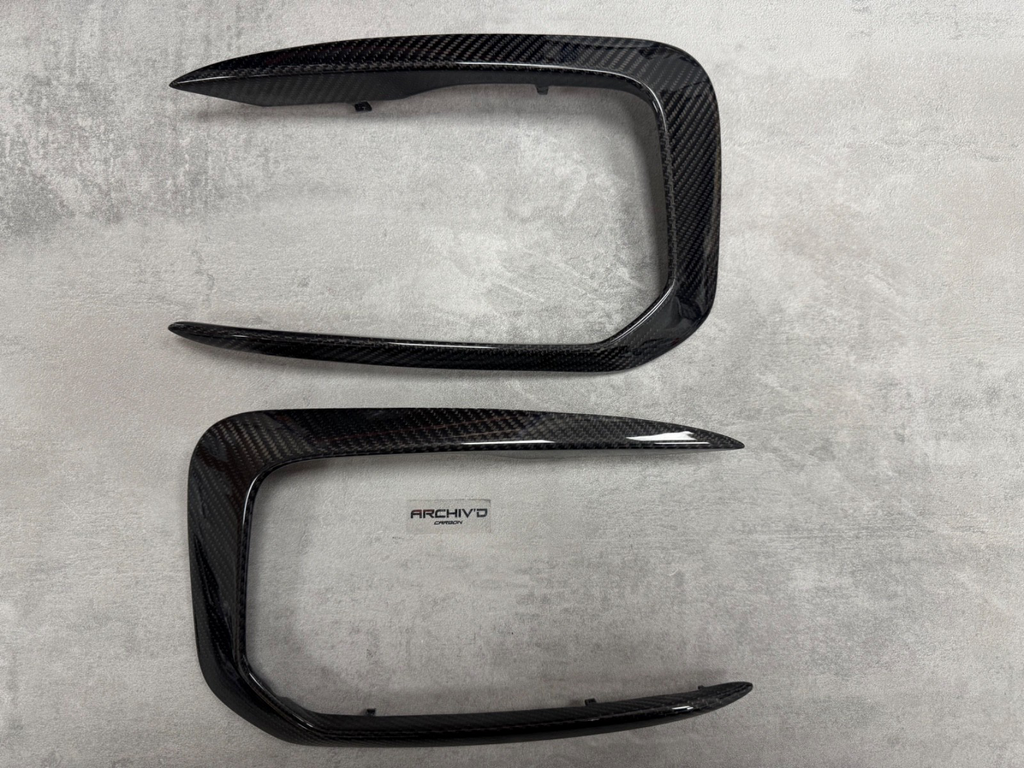 BMW F20 M135i M140i Real Carbon Fibre Front Bumper Grill Canards