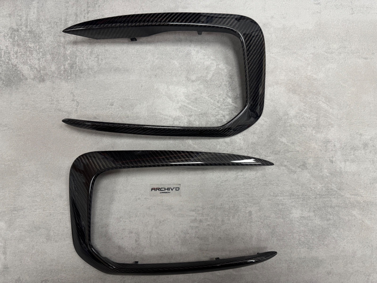BMW F20 M135i M140i Real Carbon Fibre Front Bumper Grill Canards
