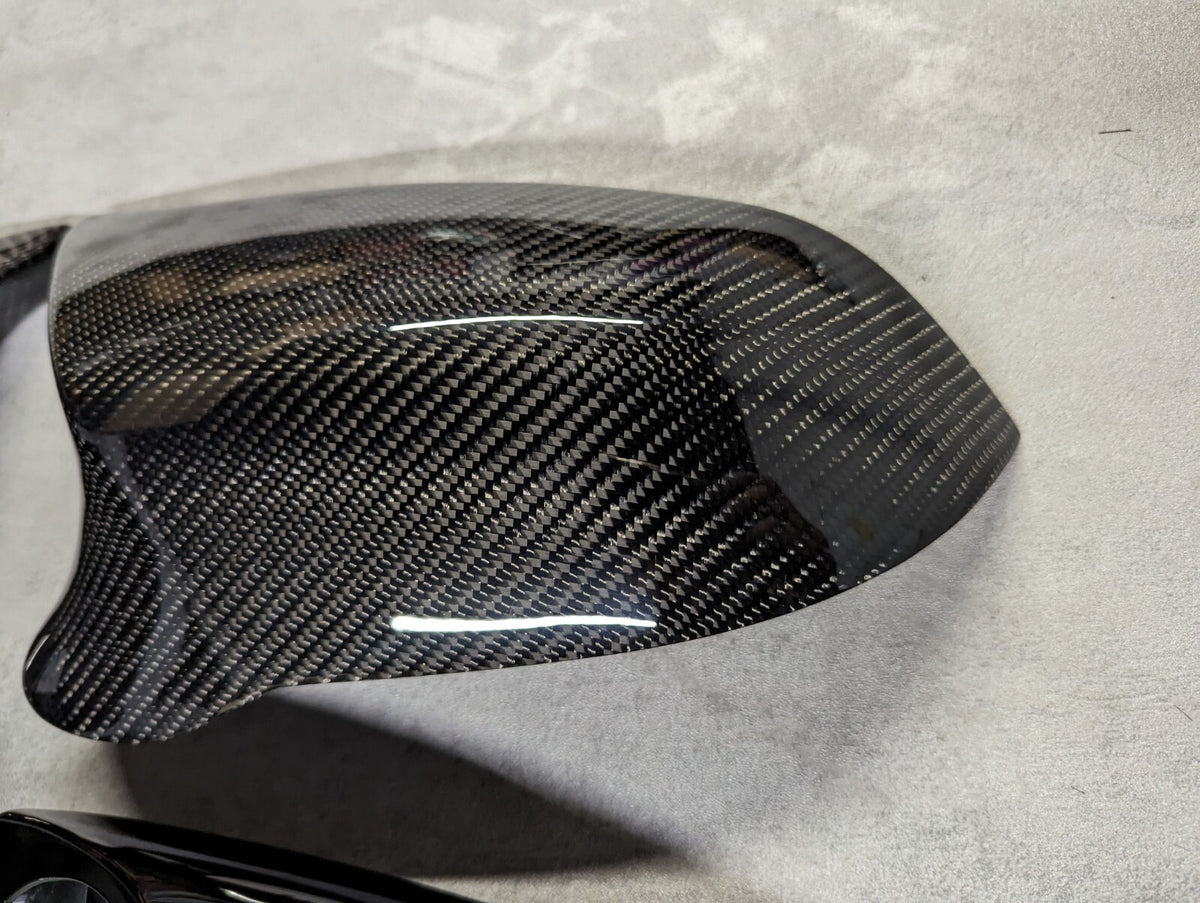 BMW 1 2 3 4 Series F20 F30 F32 Carbon Fibre Wing Mirror Cover Caps Housing