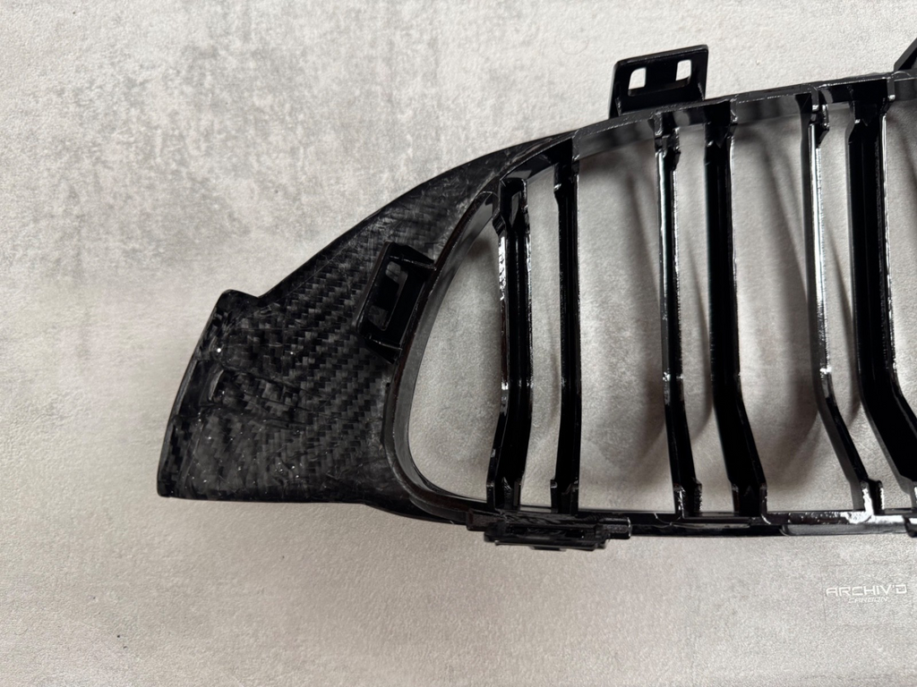 BMW M3 F80 M4 F82 Dry Carbon Fibre Dual Slat Kidney Grille F83 F32 F33 F36