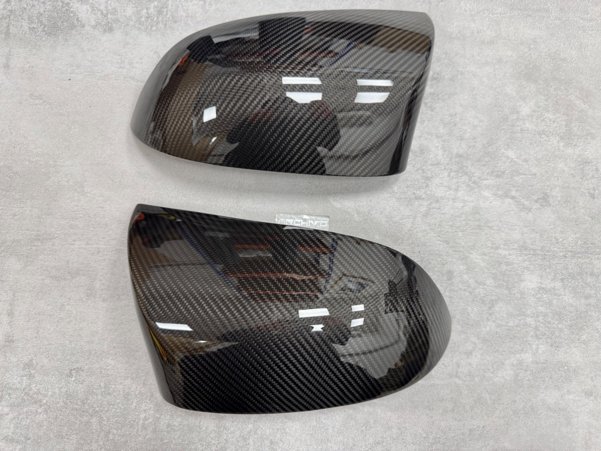 Real Carbon Fibre Side Mirror Mirror Cover Caps Stick On BMW F85 X5M F86 X6M