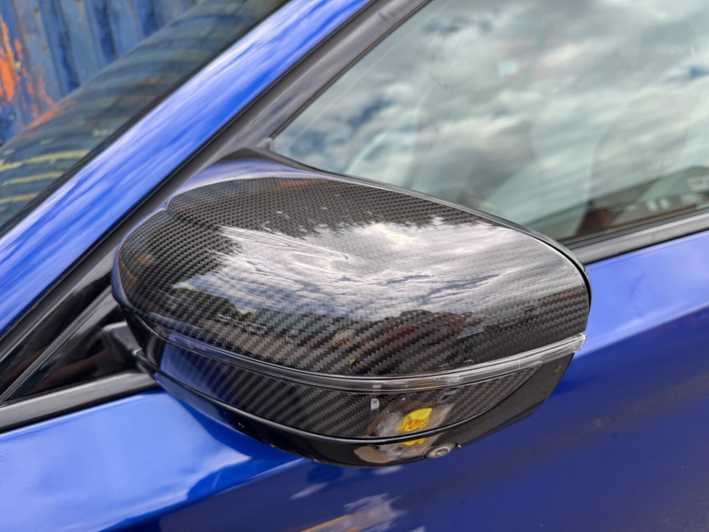 BMW F90 M5 F91 F92 M8 Wing Mirror Caps Pre-Preg Dry Carbon Fibre Covers RHD