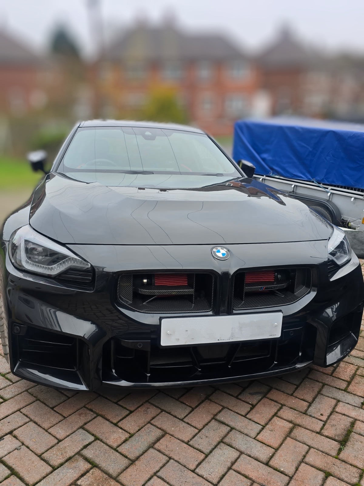 BMW G87 M2 Grill CS Style Pre-Preg Dry Carbon Front Grille 2023+