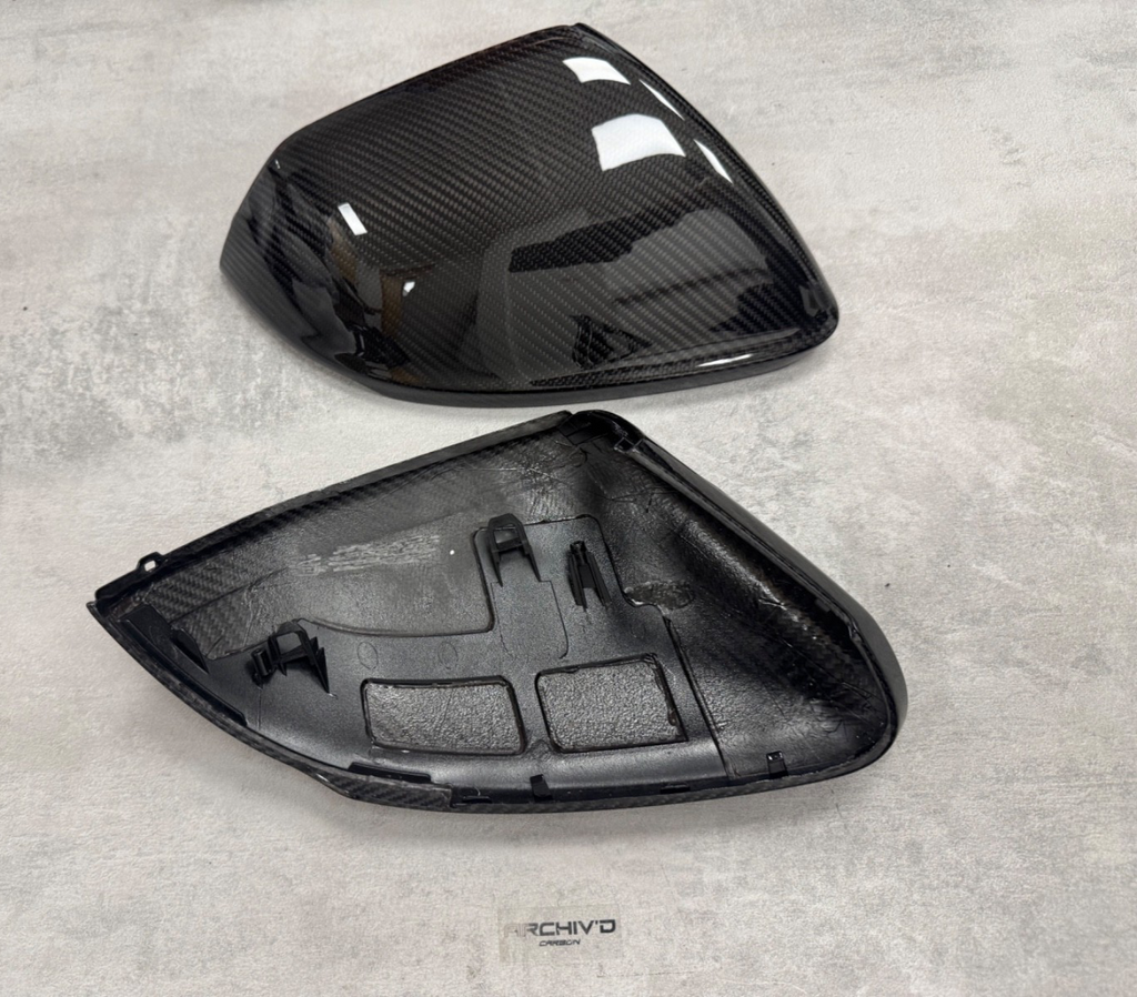 Audi Q8 SQ8 RSQ8 4M Dry Carbon Fibre Mirror Caps Covers Replacement 2018+
