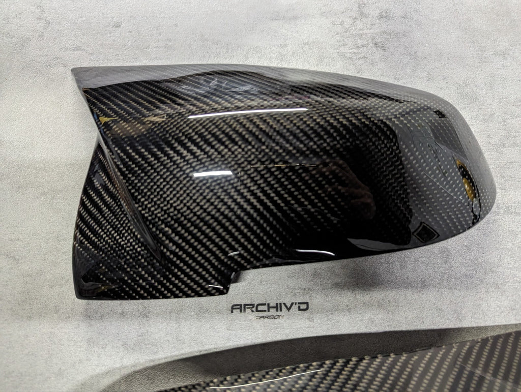 Genuine Carbon Fibre Wing Mirror Cover Caps BMW F20 F22 F30 F32 F87 M2 RHD