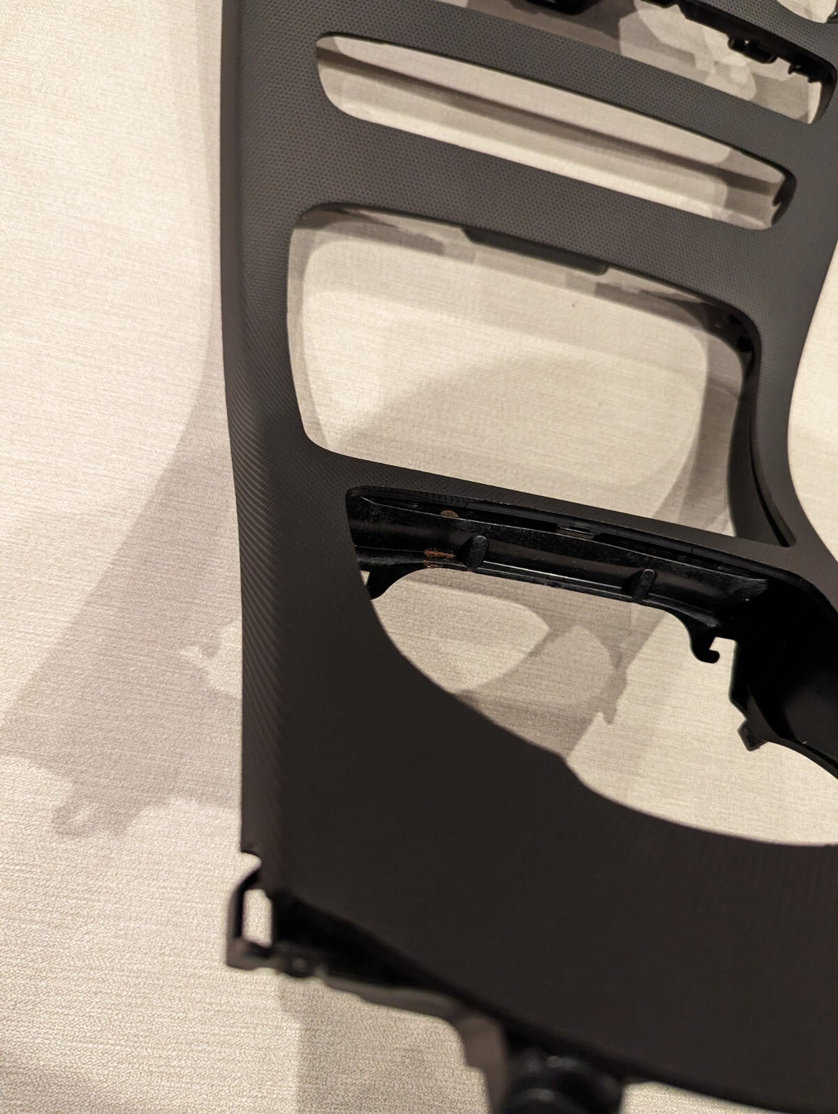 Mercedes-Benz C-Class W205 Center Console Trim Wrapping Service 3M Matrix Black