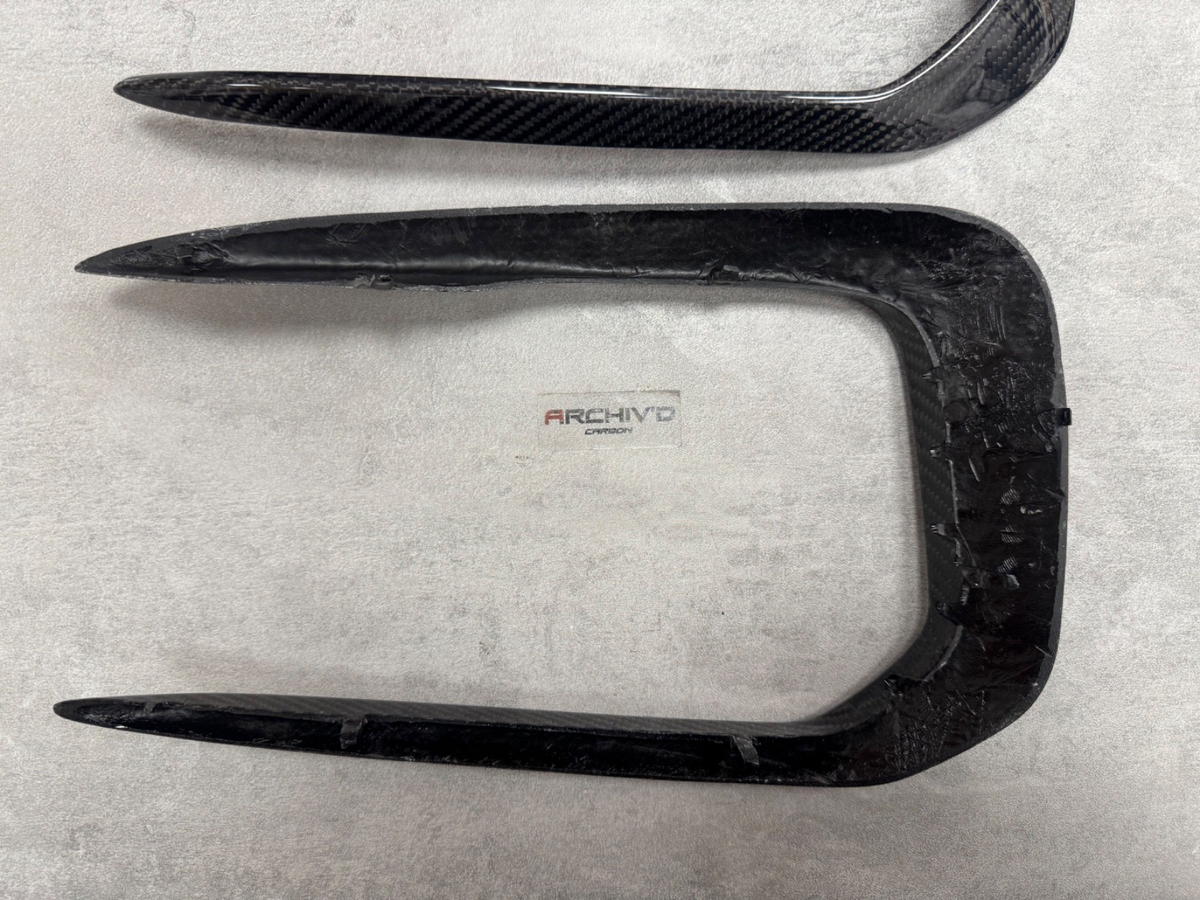 BMW F20 M135i M140i Real Carbon Fibre Front Bumper Grill Canards
