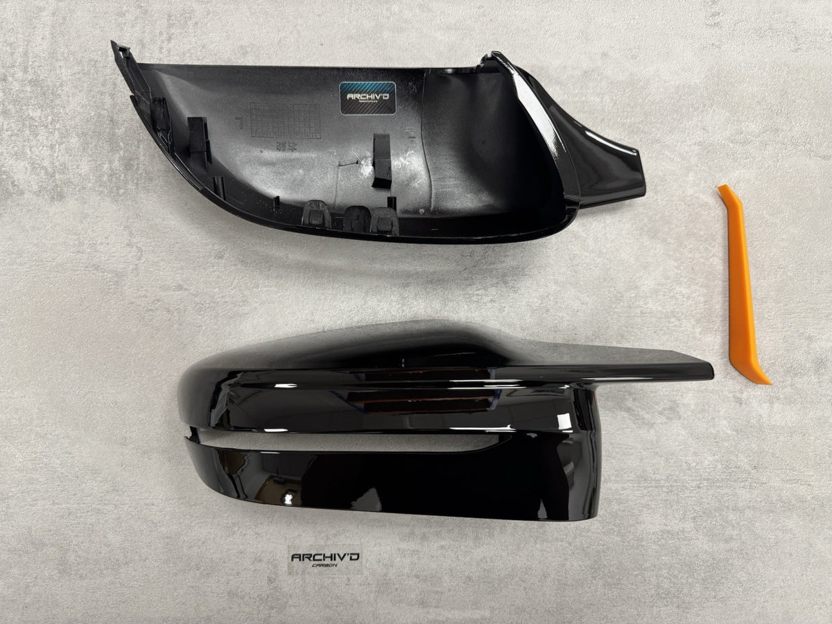 BMW 2 3 4 5 Series Gloss Black Wing Mirror Cover Caps G20 G22 G30 G42 RHD