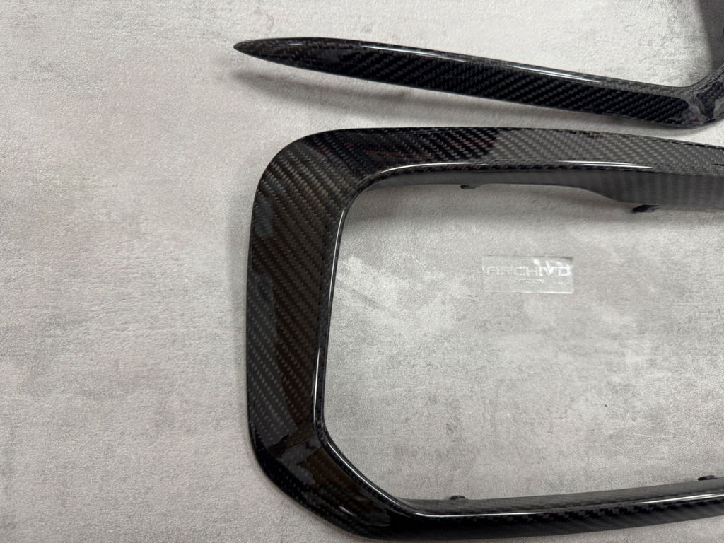 BMW F20 M135i M140i Real Carbon Fibre Front Bumper Grill Canards