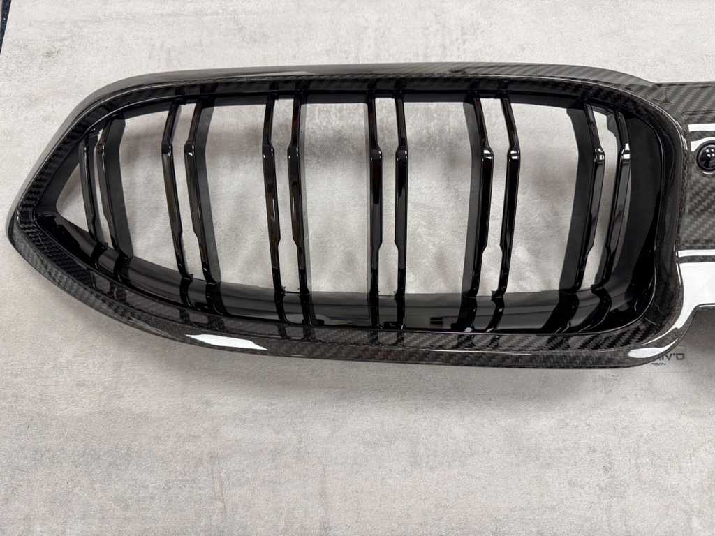 BMW M8 Dry Carbon Fibre Gloss Kidney Grill G15 G16 F91 F92 8 Series Grille