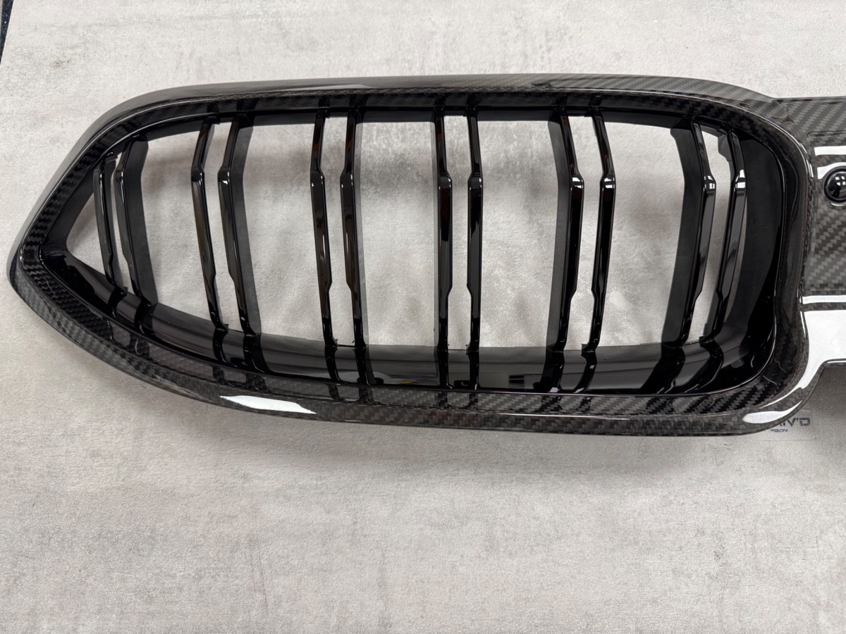 BMW M8 Dry Carbon Fibre Gloss Kidney Grill G15 G16 F91 F92 8 Series Grille